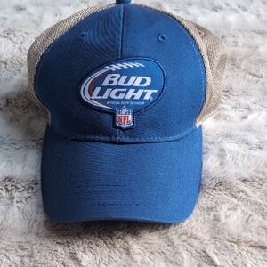 NFL Bud Light Adjustable Mesh Baseball Hat